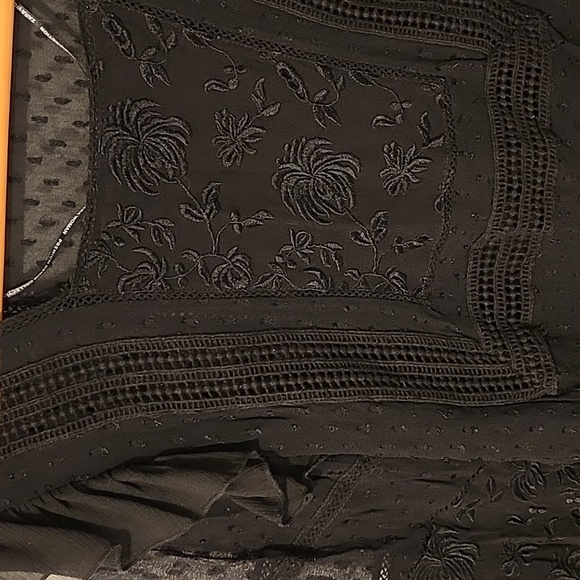 Zara Bell Sleeve Gothic Sheer Blouse - Picture 3 of 7